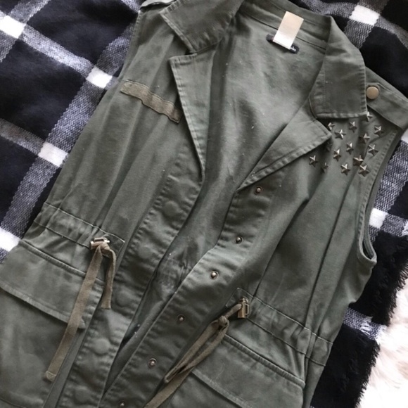 Fire Los Angeles Jackets & Blazers - Fire Los Angeles | Utility Vest Army Green Sz M